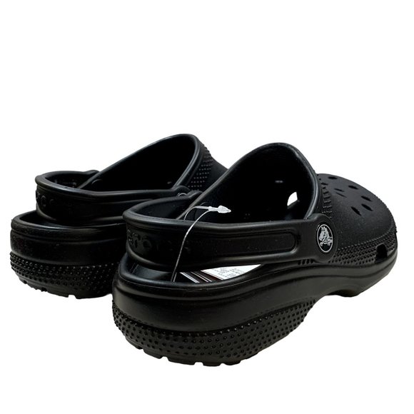Crocs Classic Clogs Mens 5 Womens 7 Black Slip On Light Water Friendly Sandals 2 - Picture 10 of 13